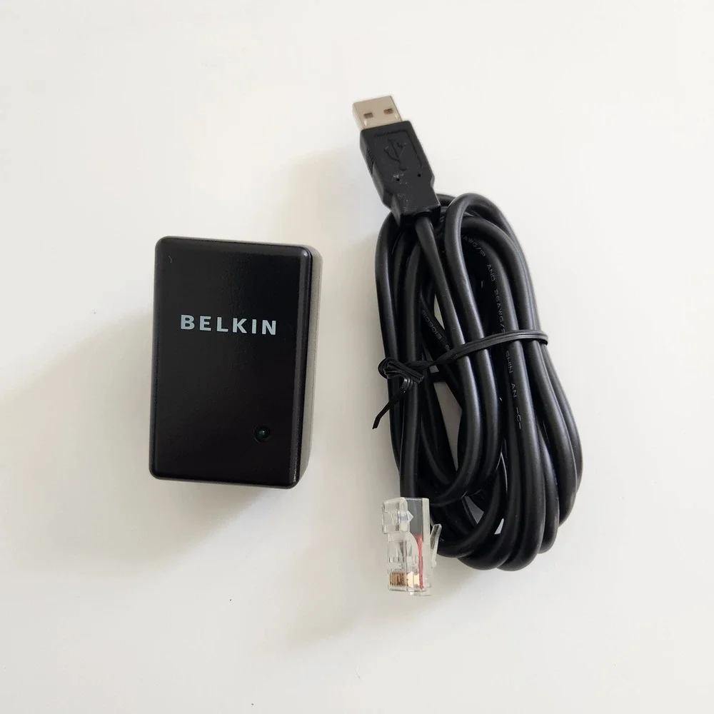 Belkin F8Z009 AC Adapter & USB to RJ45 940-0127B Console Cable Black